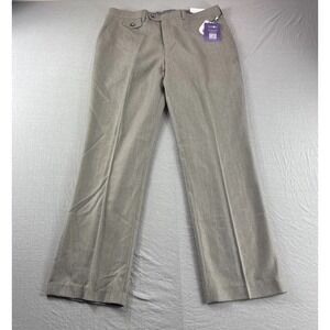 Tayion Montee Holland Dress Pants Mens 34x30 Wool Blend Slacks Trousers Chinos